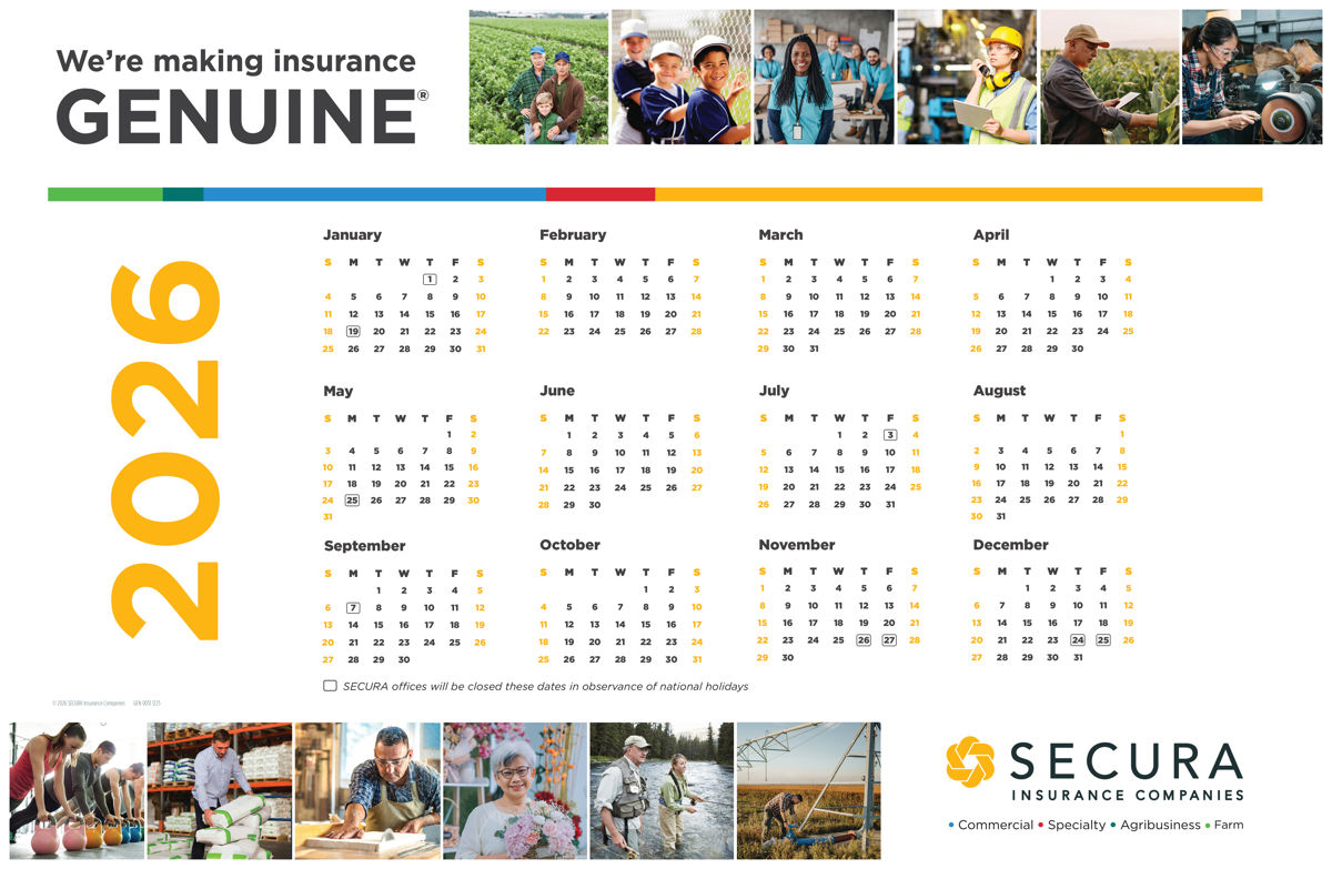 SECURA 2026 Calendar